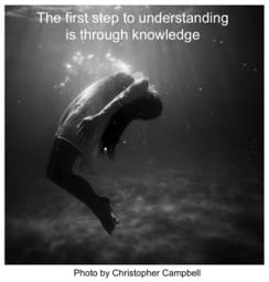 The first step to understanding is through knowledge